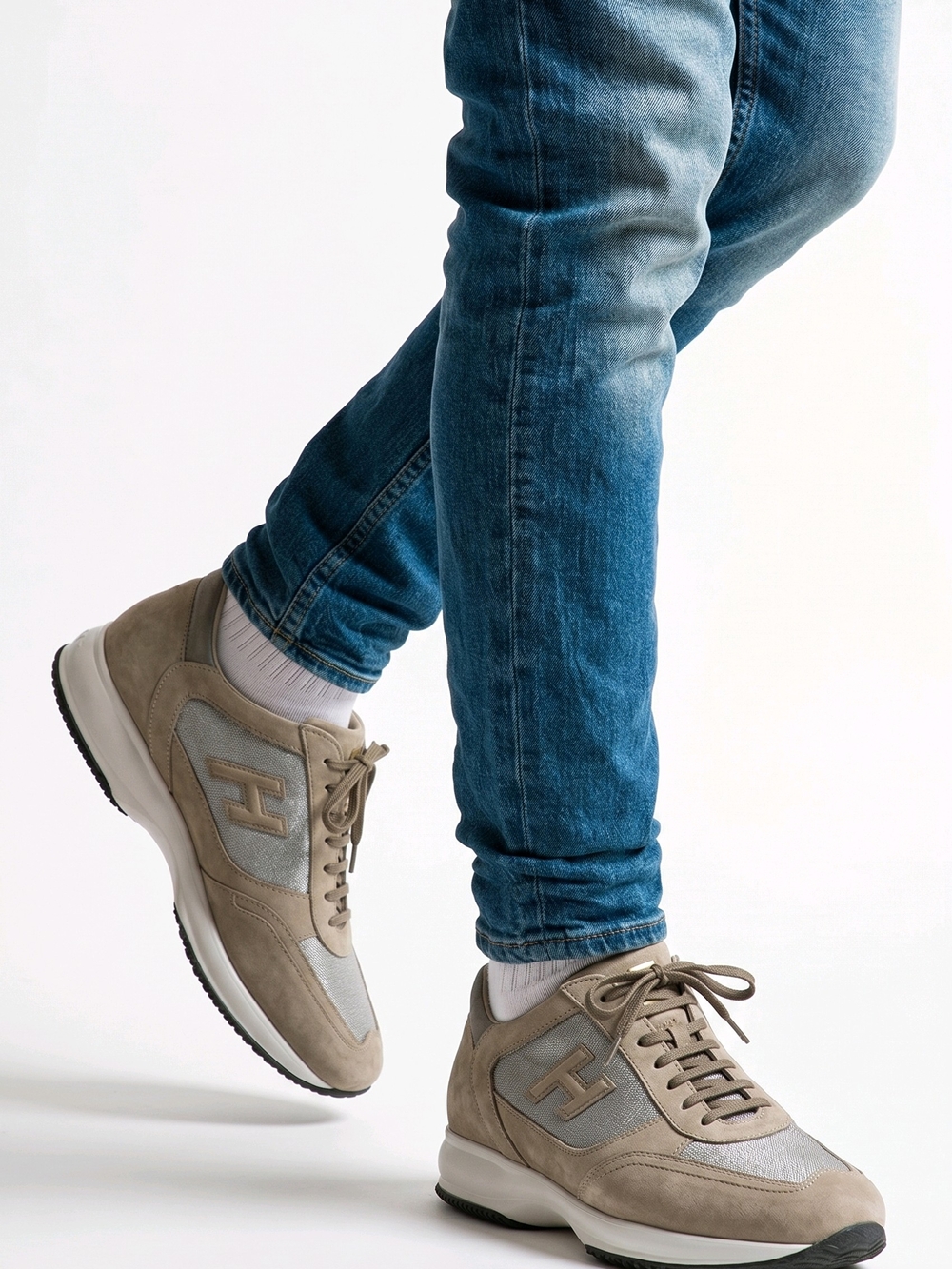 STUNNING Hogan Interactive Luxury Suede Sneakers – Very Good Condition! Size 10